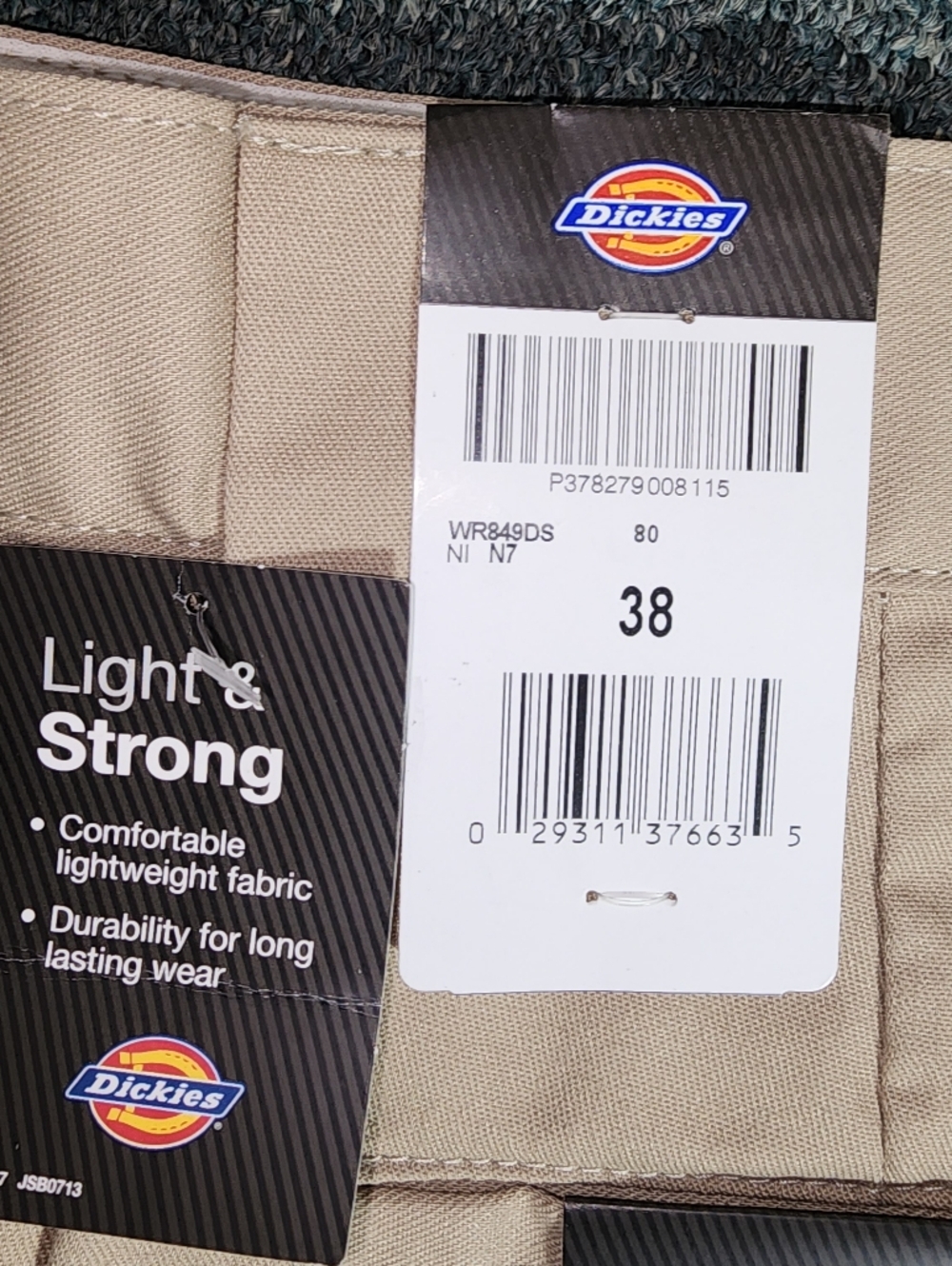 Dickies Shorts FLEX Stretch Work Shorts With a Cell Phone Pocket Khaki Size 38 - Picture 7 of 17